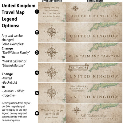 a map of the united kingdom and its locations