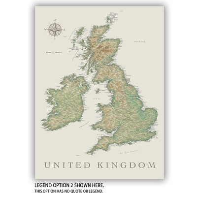 a map of the united kingdom of england