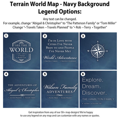 a map of the world with the names of the countries