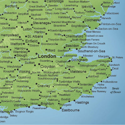 a map of the united kingdom of england