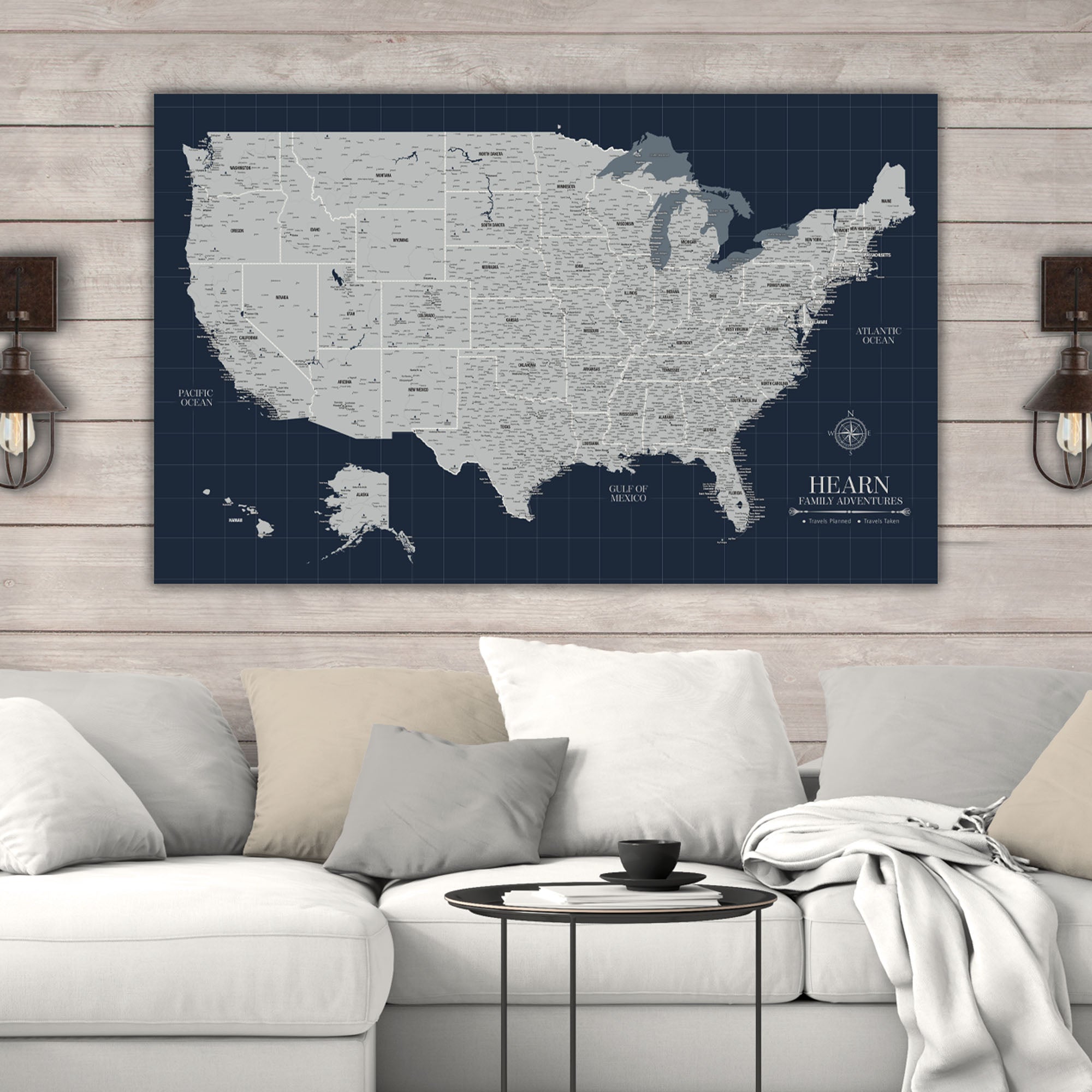 U.S. Pixel Art Map – The Map Room