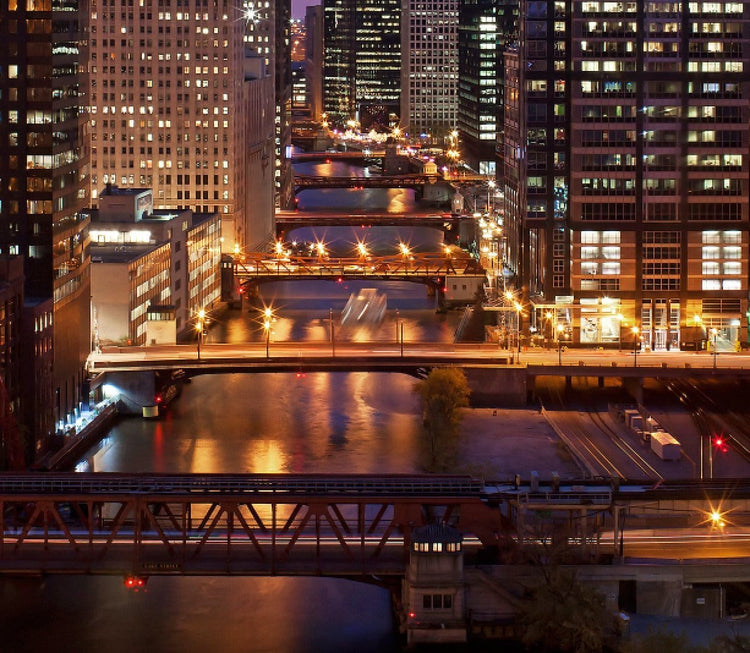 Chicago Skyline Canvas Art - Chicago River - Canvas Wall Art - HolyCowCanvas