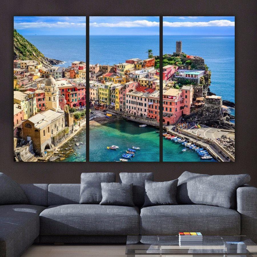 Montanari Papagallo 油彩画 50x70 cm Cinque Terre Canvas Print | Holy Cow Canvas