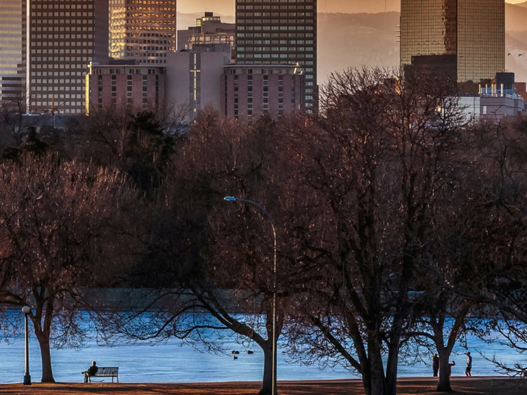 Denver Skyline Canvas Wall Art - Canvas Wall Art - HolyCowCanvas