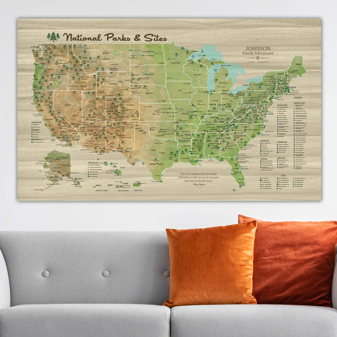 National Park Push Pin Maps