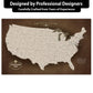 Quick Ship - Executive Baseball Stadium Tour Push Pin Map
