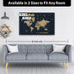 Quick Ship - Classic Earth Tones with Navy World Push Pin Map