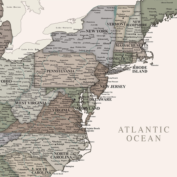 a map of the state of new york