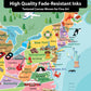 Quick Ship - Kids Colorful USA Push Pin Map
