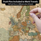 Quick Ship - Push Pin World Travel Map
