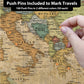 Quick Ship - Europe Push Pin Travel Map