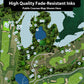 Quick Ship - Top 250 Golf Courses in the USA Push Pin Map