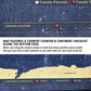 Quick Ship - Gold & Navy Textured World Push Pin Map