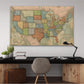 Quick Ship - USA Push Pin Travel Map