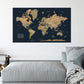 Quick Ship - Classic Earth Tones with Navy World Push Pin Map