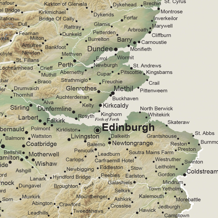 The image is a detailed map of the region, showing various cities and towns with labels.