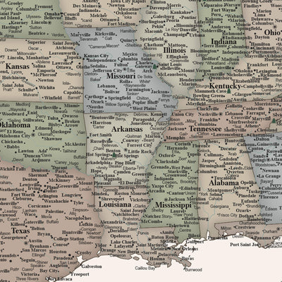 The image is a detailed map of the United States, showing the various states and their geographical locations.