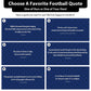six different quotes related to football, with varying levels of familiarity and personal connection. The quotes are presented in a grid format, with each quote displayed on a separate blue background. The quotes cover a range of topics, from the importance of teamwork in football to the value of perseverance in sports.