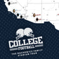 The image is a map of the United States with various college football teams and stadiums labeled, along with a logo for the Rachowicz family&