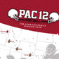 The image is a map of the United States with the logos and names of various football teams and stadiums, including Washington State, Colorado State, and Montana State.