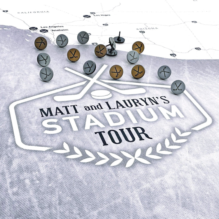 a map of a stadium with a bunch of balls on it