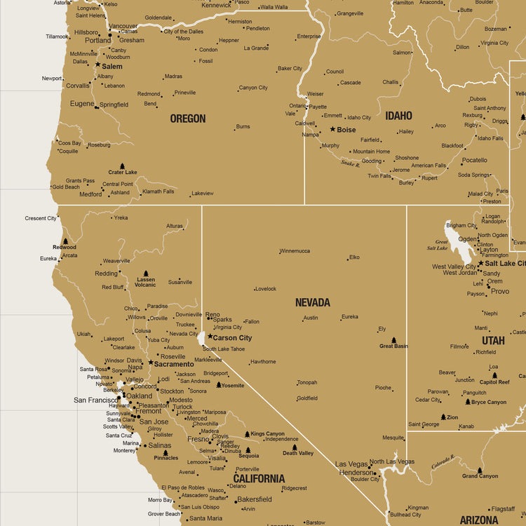 a map of the state of nevada