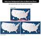 The image is a collage of three different background color options for a map of the United States. The first option is navy blue with a striped pattern, the second option is navy blue with a solid pattern, and the third option is navy blue with a solid pattern. The background colors are designed to match any decor, allowing for customization based on individual preferences.