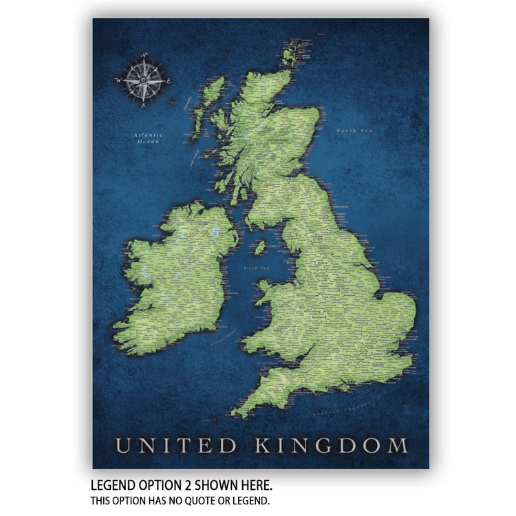 a map of the united kingdom of england