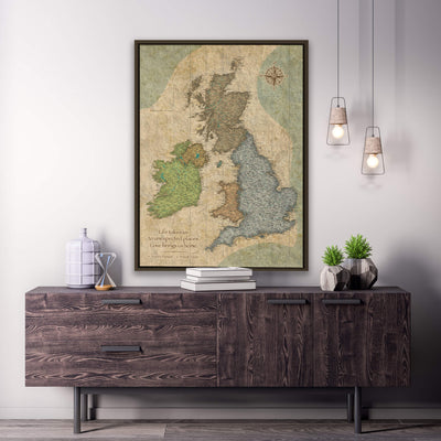 a picture of a map of the united kingdom