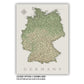 The image is a detailed map of Germany, showing various regions and cities across the country.