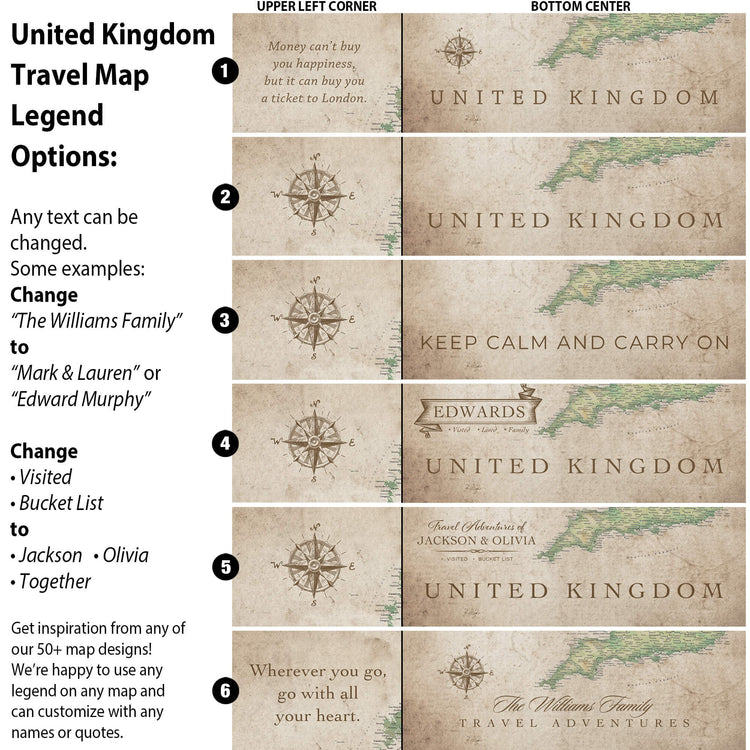 a map of the united kingdom and its locations
