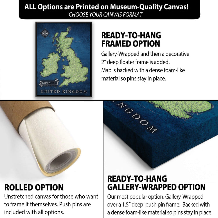 a picture of a map of the united kingdom