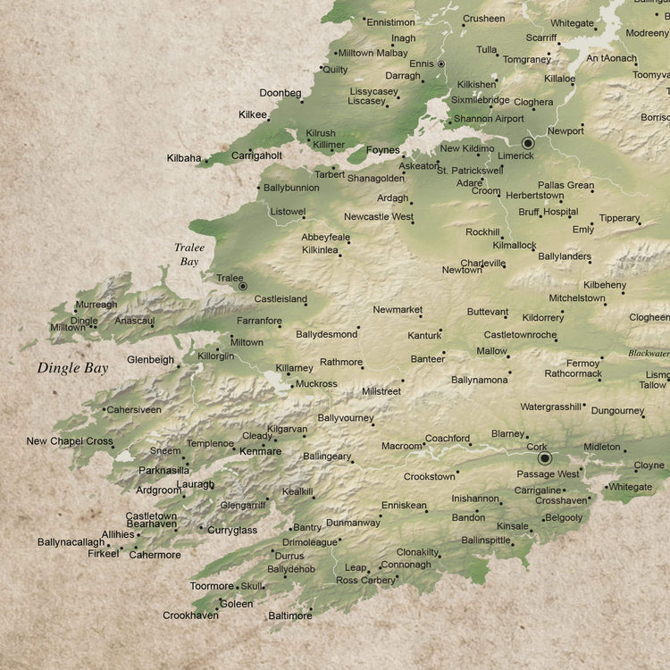 a large map of the state of michigan