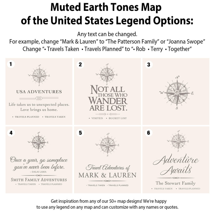 a map of the united states with names