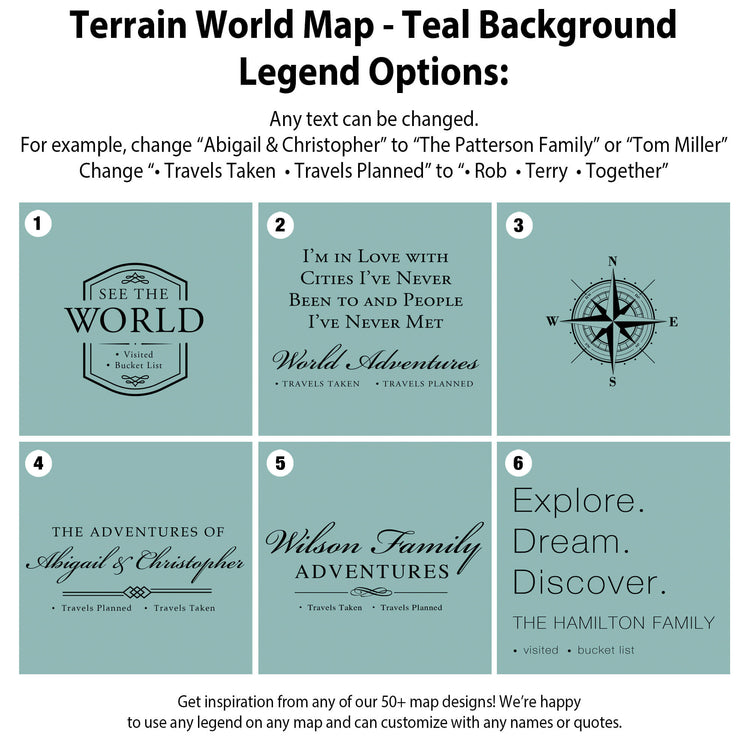 a map of the terrain of the world