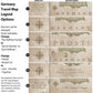 The image is a travel map legend featuring various options for customizing the map, including changing text, adding a visited list, and adding a bucket list.