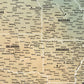 The image is a detailed map of the United States, showing the states and major cities in a color-coded manner.