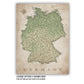 The image is a detailed map of Germany, showing the country&