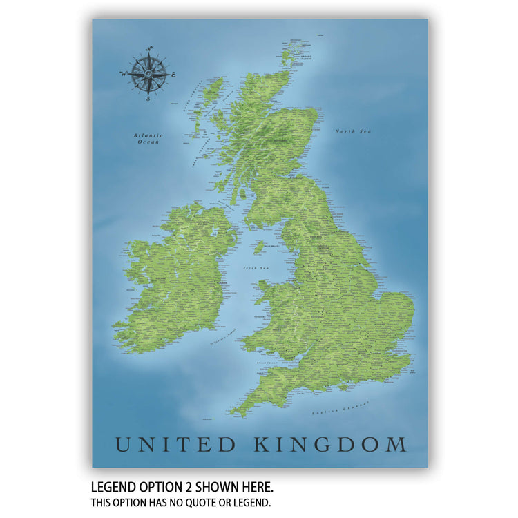a map of the united kingdom of england