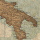 The image is a map of the Gulf of Taranto, showing the surrounding countries and regions.