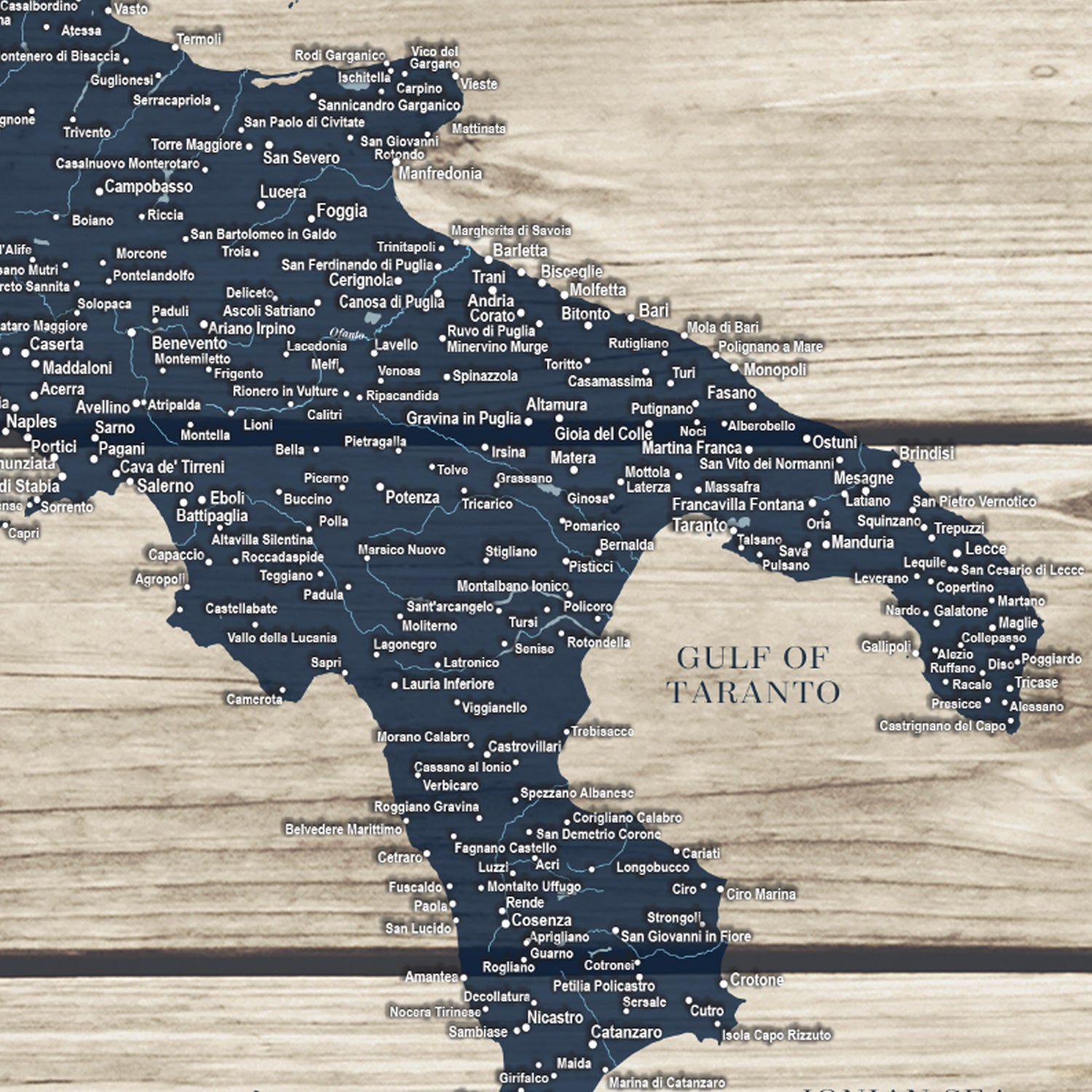 The image is a map of Italy, showing the country&