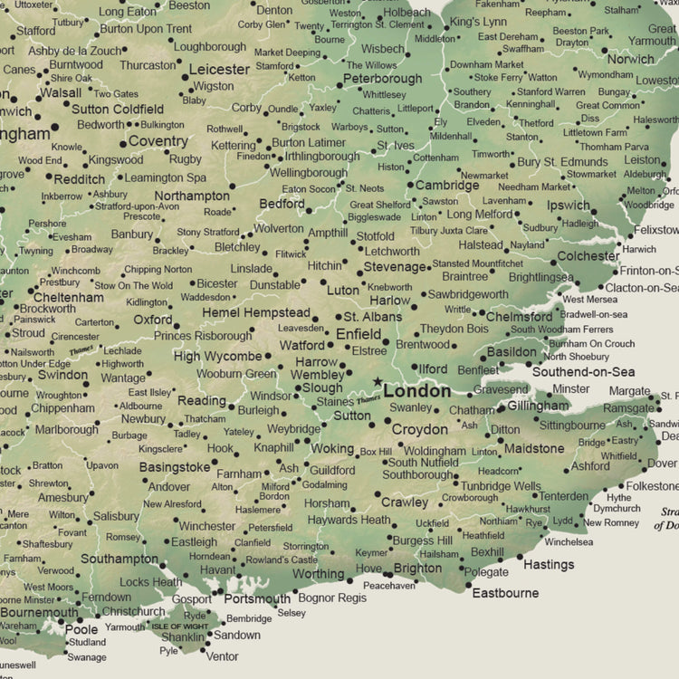 a map of the united kingdom of england