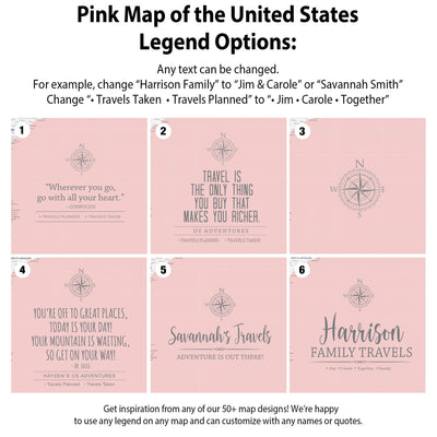 the pink map of the united states