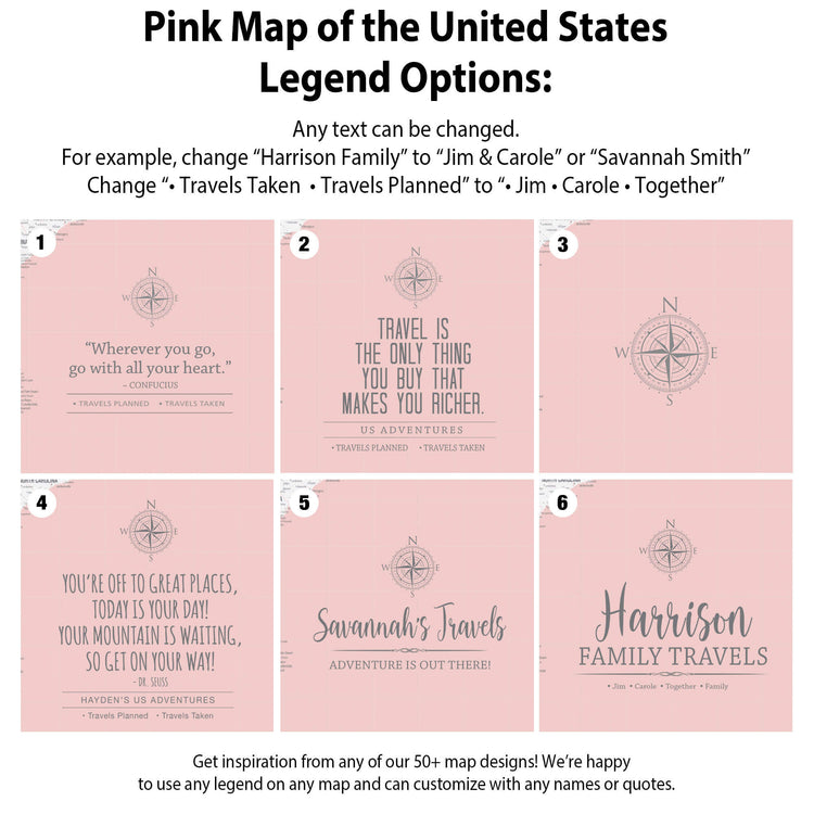 the pink map of the united states