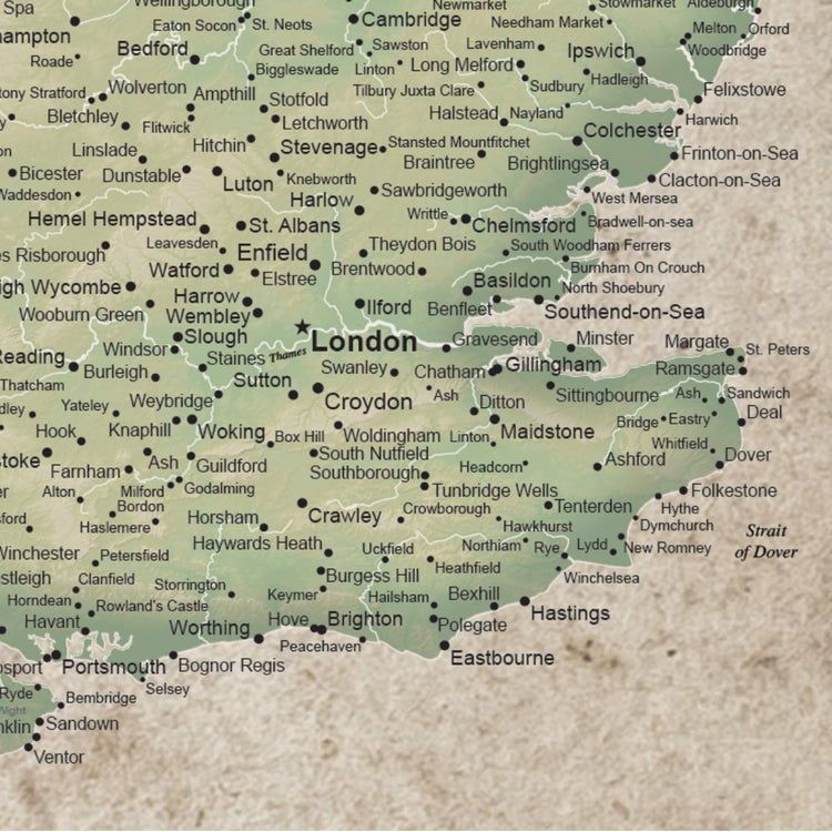 a map of the united kingdom of england