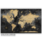 a black and gold world map with the words legend option is shown here