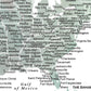 The image is a map of the United States, showing various cities and states in different colors.