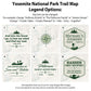 six different trail map designs, each with unique features and names, such as "The Patterson Family", "Michael&