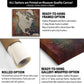 The image is a collage of three different options for a scratch-off map canvas, each with its own description and features.