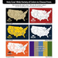 Big Ten College Football Stadium Tour Map - Single Panel